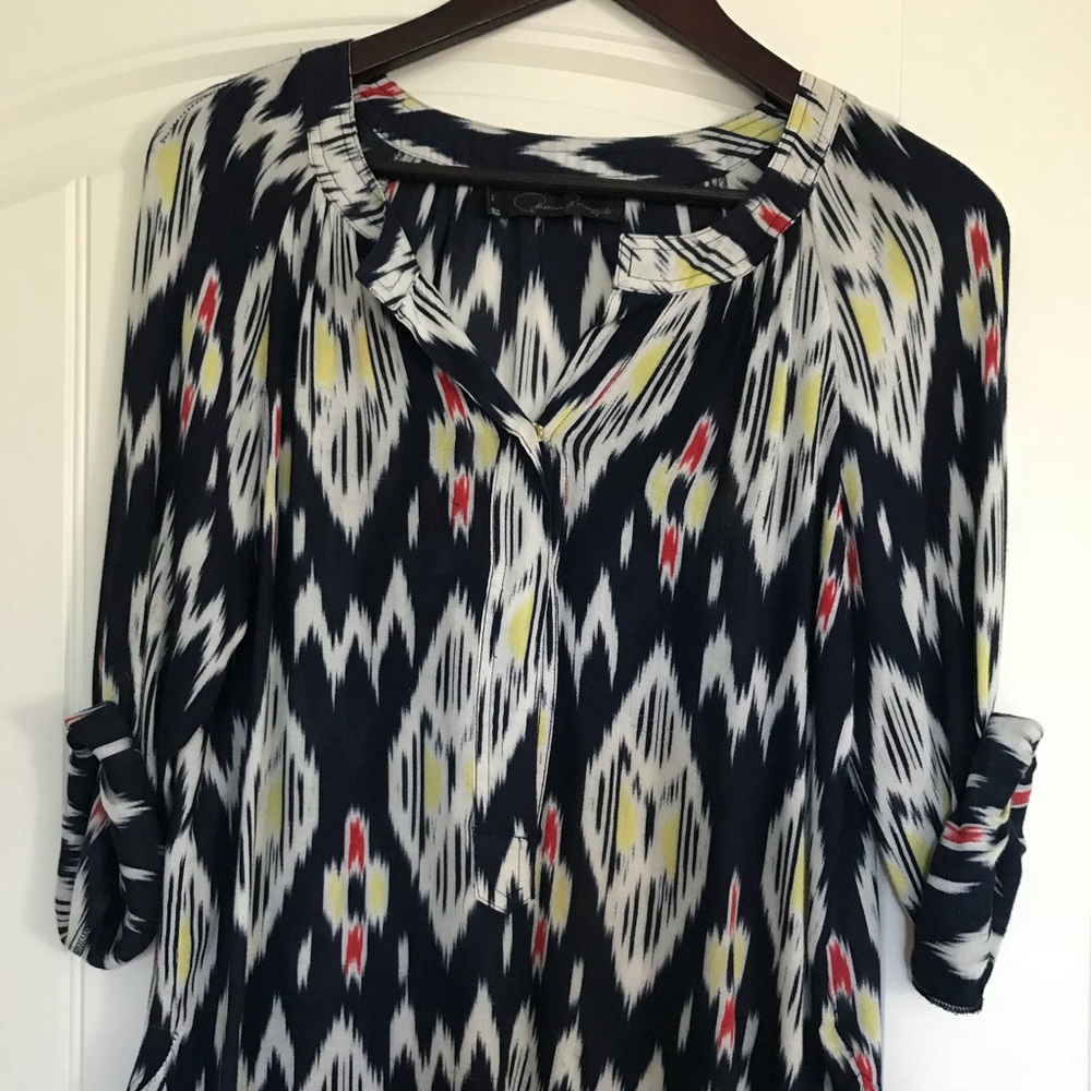 Patterson J. Kincaid Ikat Blouse